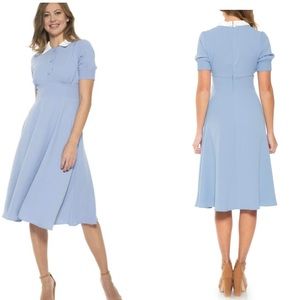 Alexia Admor🔴Emery cap sleeve Peter pan collar Dress size 10